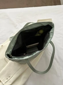 Letter Graphic Shopper Bag Large Capacity ZipperSchool Bag,Back To School Backpack,Large Capacity,Portable,Lightweight, Suitable For Teen Girls Women College Students, Perfect For Back To School,College,Middle School, High School