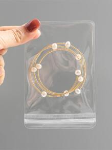 20 cái/bộ Túi đựng trang sức bằng nhựa, Túi đựng trang sức trong suốt đơn giản cho gia đình và du lịch - Trong sáng - Xem 7