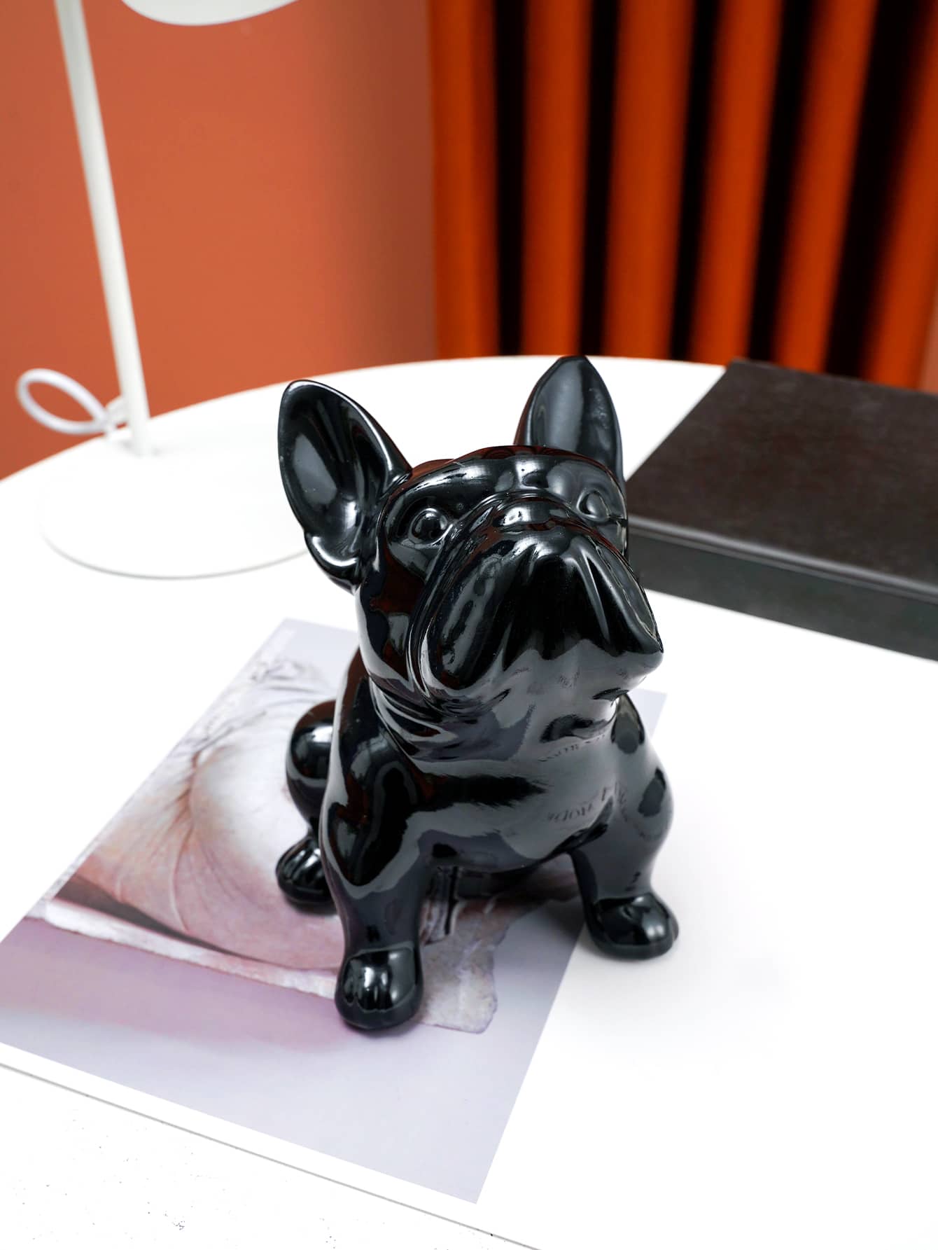 1pc Cartoon DOG Design Money Box, Black Cute ABS Coin Saving Box For Home, Creative Gift For Kids - Black - View 1