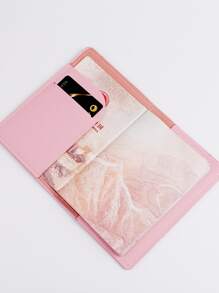 Vỏ hộ chiếu Lá thư - Màu Hồng baby - Xem 5