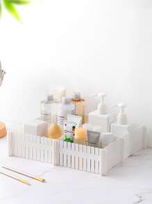 4pcs Plastic Drawer Divider, White Drawer Organization Separator For Home - White - View 3