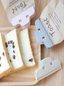 3pcs/set ABS Food Sealing Clip, Minimalist Bag Clip For Home - Grey - View 6