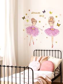 1pc Figure Graphic Wall Sticker - Multicolor - View 6