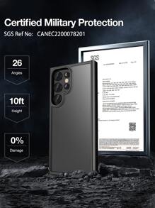 Vỏ điện thoại chống rơi 2 trong 1 - màu đen - Xem 3