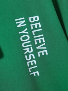 Boys Slogan Graphic Tee - Green - View 6