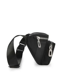 Minimalist Bum Bag - Black - View 4