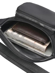 Minimalist Bum Bag - Black - View 7