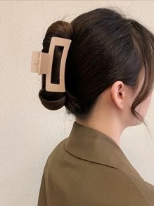 3 件套镂空矩形发夹，适合浓密头发，强力定型发夹，蝴蝶发夹发夹时尚发饰，适合女士休闲 Y2k 秋冬爪夹，适合度假装扮 - 彩色 - 查看 3