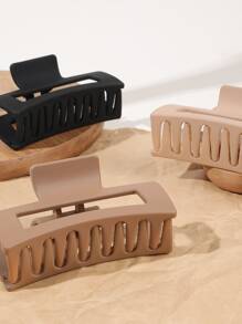 3 件套镂空矩形发夹，适合浓密头发，强力定型发夹，蝴蝶发夹发夹时尚发饰，适合女士休闲 Y2k 秋冬爪夹，适合度假装扮 - 彩色 - 查看 5