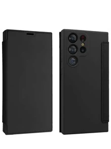 Składany solidny futerał na telefon - Czarne - Zobacz 3