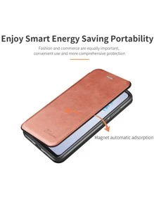 Ốp lưng điện thoại từ tính dạng gập, phiên bản quốc tế, không phải phiên bản nội địa. - Hồng - Xem 6