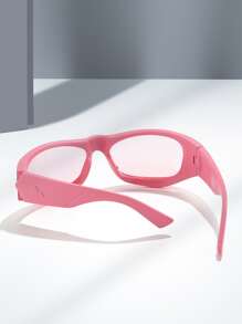 圍裹式太陽眼鏡 - 粉色 - 查看 3