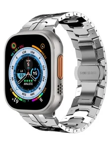 金屬錶帶適用於Apple Watch - 銀色 - 查看 2