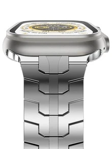 金屬錶帶適用於Apple Watch - 銀色 - 查看 4