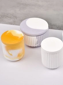 1入組矽膠模具圓柱設計DIY矽膠模具 - 白色 - 查看 4