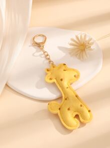 卡通長頸鹿設計包飾 - 黃色 - 查看 3