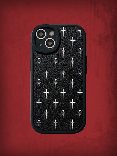 Coque de téléphone portable à motif croix