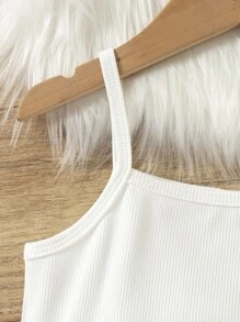 小女童腰帶外套馬甲和吊帶洋裝