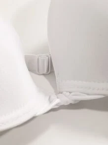 DAZY Solid Underwire Bra - White - View 3