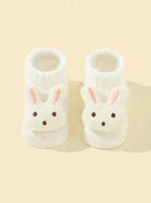Vớ trang trí hình chú thỏ - trắng - Xem 1