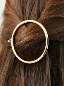 1 kẹp tóc trang trí hình mặt trăng bằng kim loại thời trang, phụ kiện tóc chất lượng cao cho búi tóc & tóc bay - Vàng - Xem 3