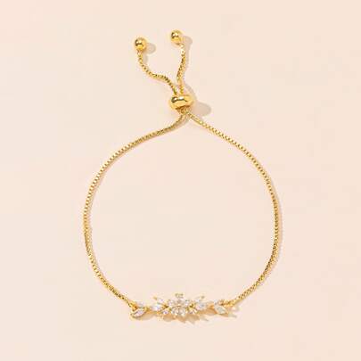 キュービックジルコニア装飾ブレスレット