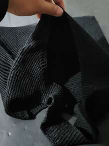 Minimalist Crochet Bag - Black - View 4