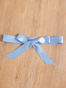 Đầm Gái Tương phản ren Xù Khối Màu Dễ thương - Xanh và trắng - Xem 6