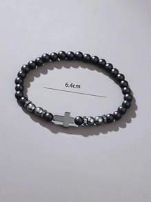 Vòng tay cườm - màu đen - Xem 3