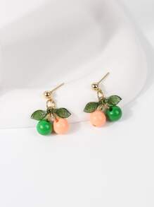 櫻桃耳墜 - 彩色 - 查看 1