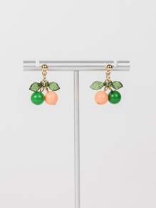 櫻桃耳墜 - 彩色 - 查看 2