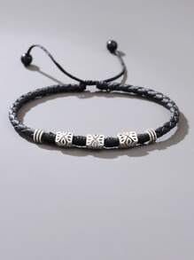 Fashionable And Popular Men Minimalist Anklet For Jewelry Gift And For A Stylish Look - Black - View 2