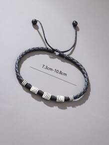 Fashionable And Popular Men Minimalist Anklet For Jewelry Gift And For A Stylish Look - Black - View 3