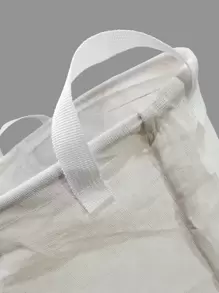 1 Giỏ Đựng Đồ Giặt Hình Chữ Cái, Giỏ Đựng Đồ Giặt Bằng Vải Hiện Đại Cho Gia Đình - Màu be - Xem 3