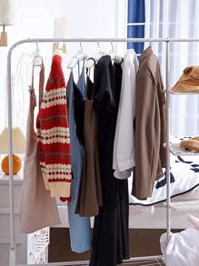 5个缎面衬垫衣架，丝绸包裹，银色挂钩，泡沫衬垫，服装店展示衣架，婚礼外套衣架，新郎新娘衣架，木质室内装饰，蝴蝶结装饰，家用衣架，白色 - 白色 - 查看 5