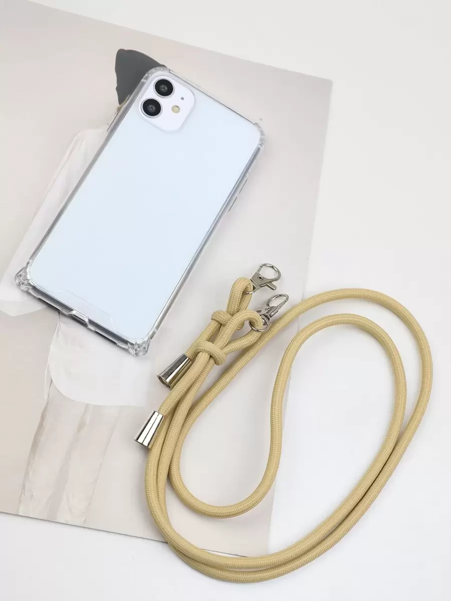 透明手機殼附帶繩子
