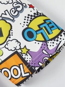 Tween Boy Pop Art Print Snug Fit PJ Set - White - View 3