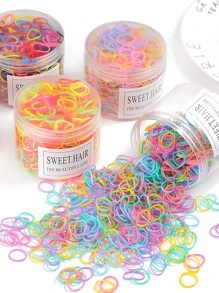 800 chiếc dây cao su thú cưng màu ngẫu nhiên - Nhiều màu - Xem 2