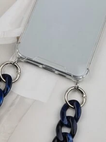 Funda de celular transparente con Acollador cadena - transparente - Ver 4