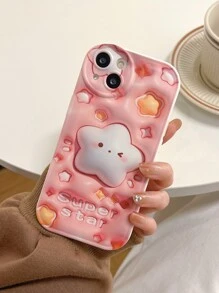 Funda De Cojín De Aire Blanco Con Estrella Rosa - Multicolor - Ver 2