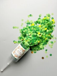 1個綠&淺綠&金色1cm 迷你派對彩帶裝置炮,派對慶典必備 - 綠色 - 查看 1