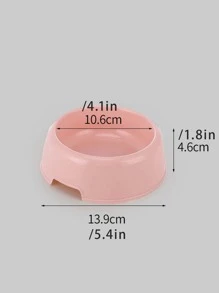 2 cái bát thú cưng màu sắc ngẫu nhiên cho chó và mèo để cho ăn - Nhiều màu - Xem 3