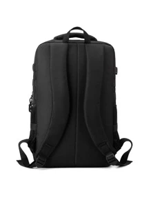 17 英寸男式可拆卸扣装饰露营包书包学生包书包背包背包笔记本电脑包电脑包书包背包单肩包运动包大学包青少年新生冬季圣诞礼物户外时尚休闲背包爸爸礼物度假包旅行必需品健身包运动包夏季返校沙滩包笔记本电脑包运动生活 - 黑色 - 查看 3