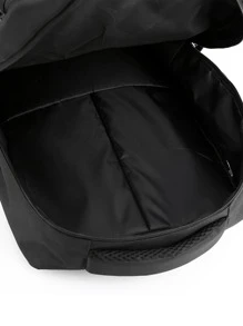 17 英寸男式可拆卸扣装饰露营包书包学生包书包背包背包笔记本电脑包电脑包书包背包单肩包运动包大学包青少年新生冬季圣诞礼物户外时尚休闲背包爸爸礼物度假包旅行必需品健身包运动包夏季返校沙滩包笔记本电脑包运动生活 - 黑色 - 查看 6