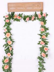 1 Nhân Tạo Vòng Hoa, Polyester Đơn Giản Hoa Giả Dây Leo Cho Sân Vườn, Ngoài Trời - Rượu sâm banh - Xem 1