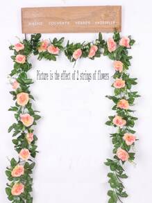 1 Nhân Tạo Vòng Hoa, Polyester Đơn Giản Hoa Giả Dây Leo Cho Sân Vườn, Ngoài Trời - Rượu sâm banh - Xem 3