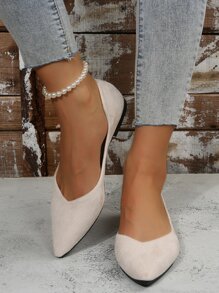 Giày bệt Nữ màu trơn Thanh lịch - Màu be - Xem 1