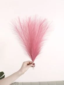優雅的 8 莖人造潘帕斯草花束 - 非常適合 Diy 花牆、婚禮、家居裝飾、聖誕裝飾品和辦公桌花瓶填充物 - 粉色 - 查看 2