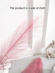 優雅的 8 莖人造潘帕斯草花束 - 非常適合 Diy 花牆、婚禮、家居裝飾、聖誕裝飾品和辦公桌花瓶填充物 - 粉色 - 查看 5