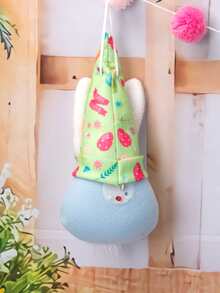 1pc Easter Hat Decor Gonk, Cartoon Polyester Rabbit Ear Detail Hanging Decoration For Home - Multicolor - View 2